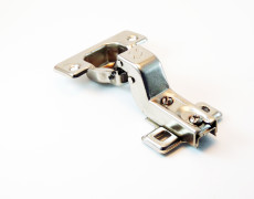 HINGE 112-110° opening high crank mm2 screw on fixing plate